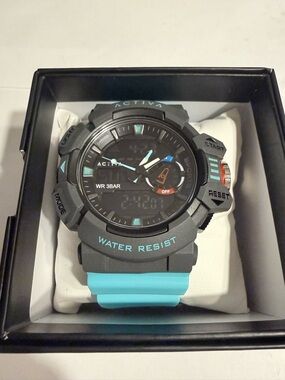 Activa Vord X Invicta Digital Men's Watch - 49mm, Light Blue